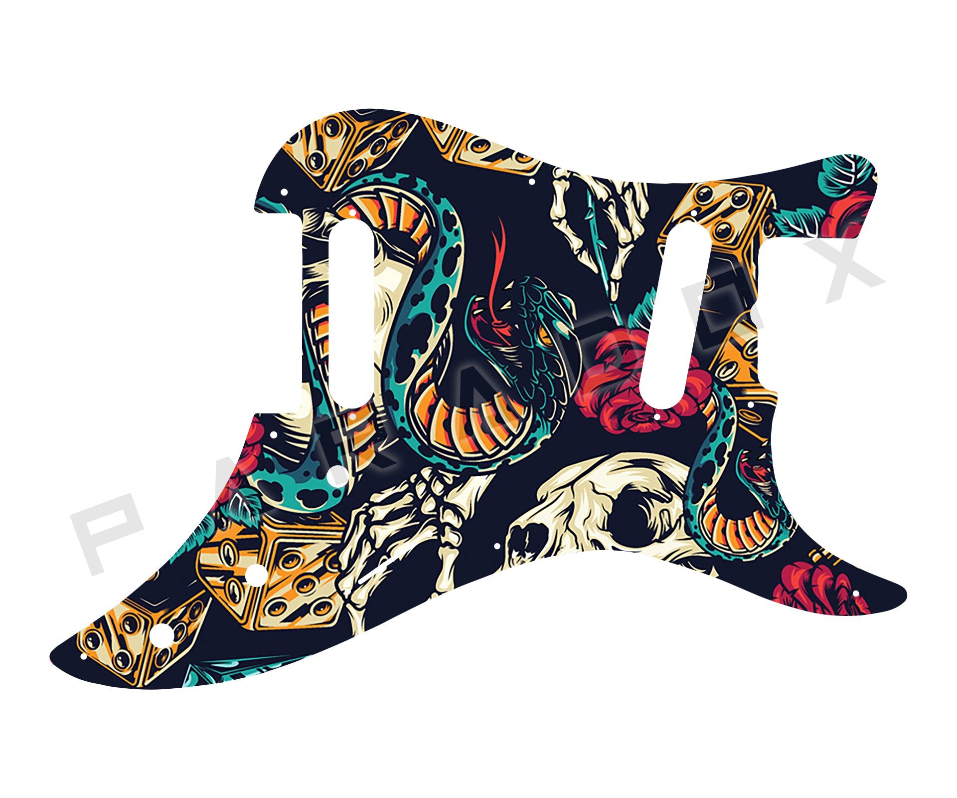Custom Pickguard For 1981 - 1982 Made in America Fender Bullet Deluxe