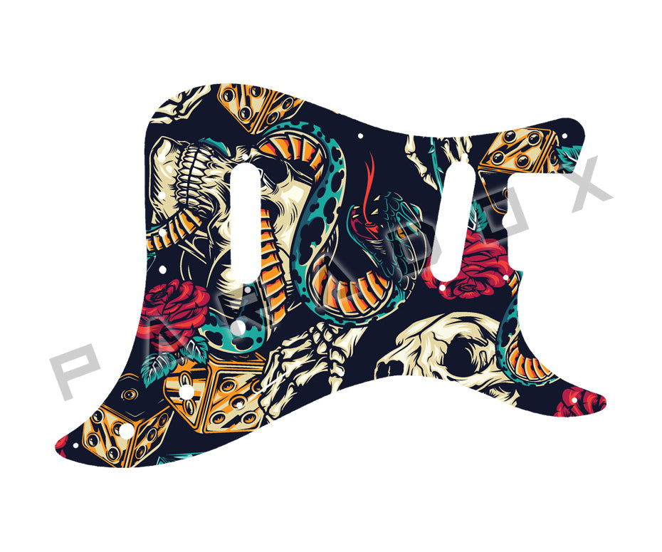 Custom Pickguard For 1981 - 1982 Made in America Fender Bullet (Non-Metal, Does Not Include Bridge)