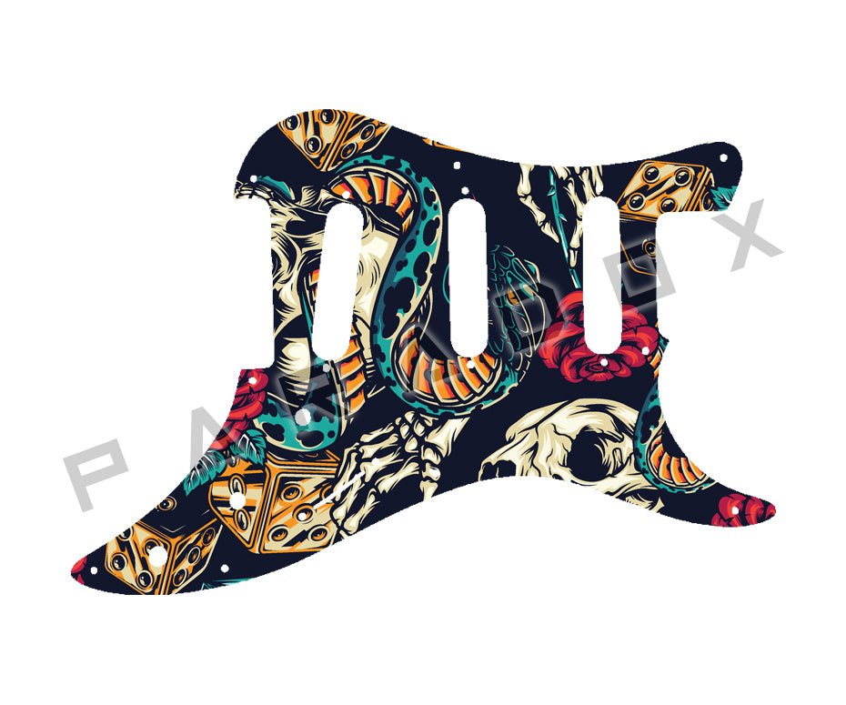 Custom Pickguard For 1986 - 1988 Made in Japan Squier by Fender Bullet S-3T