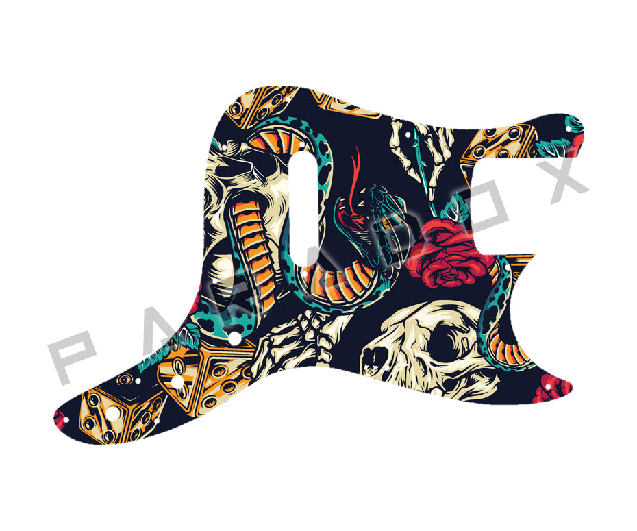 Custom Pickguard For 1998 - 2021 Squier by Fender Affinity Bronco Bass