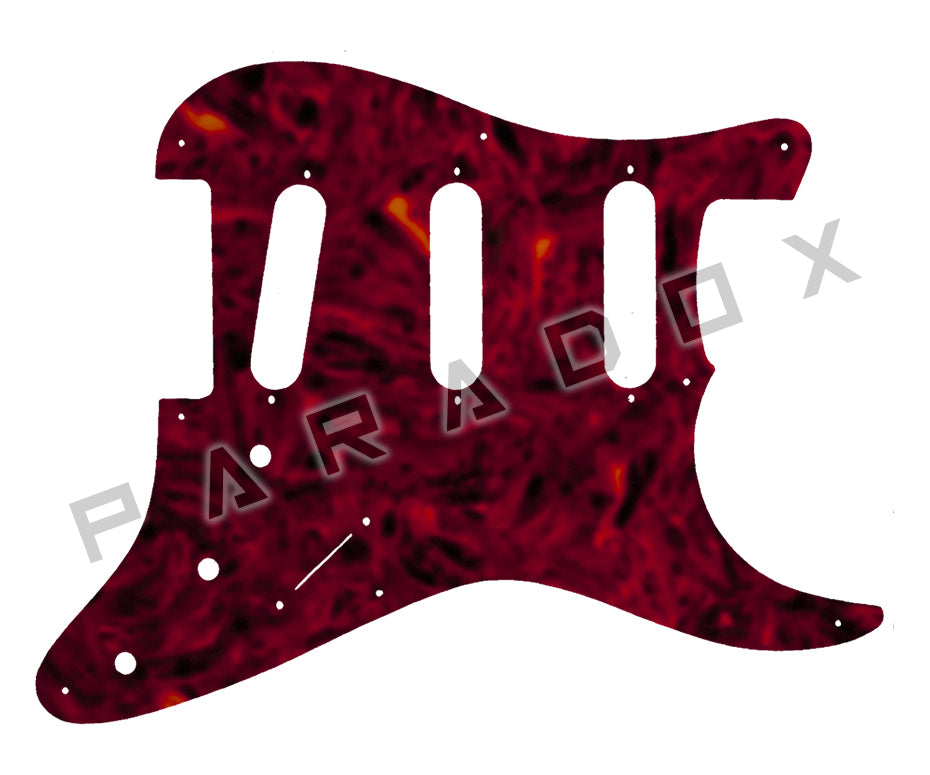 Custom Pickguard For 1986 - 1989 Made in Japan Charvel Model 1A3S Super Strat SSS