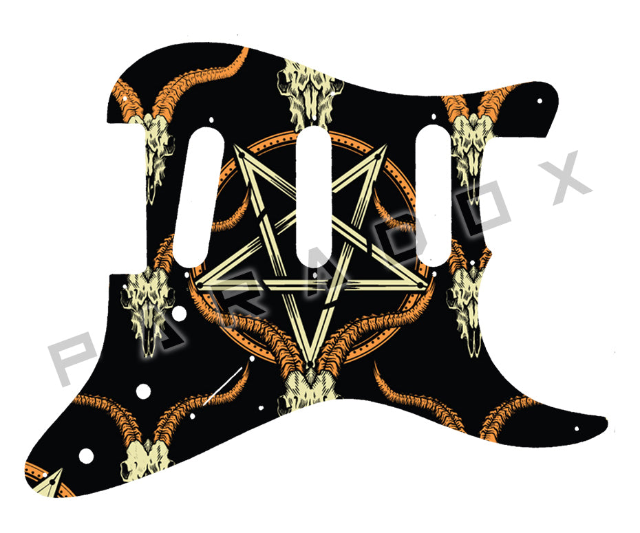 Custom Pickguard For 1986 - 1989 Made in Japan Charvel Model 1A3S Super Strat SSS