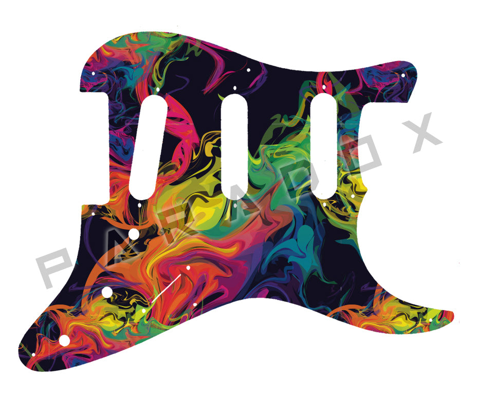 Custom Pickguard For 1986 - 1989 Made in Japan Charvel Model 1A3S Super Strat SSS