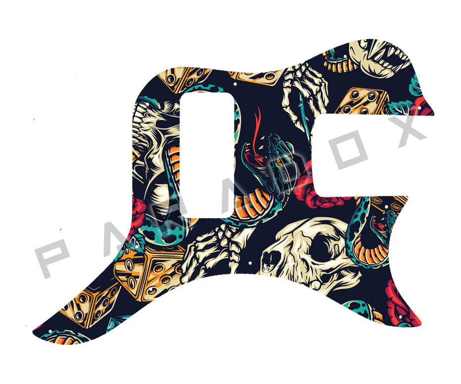 Custom Pickguard For 2021 - Present Made in America Dunable R2 Bass T-Bird