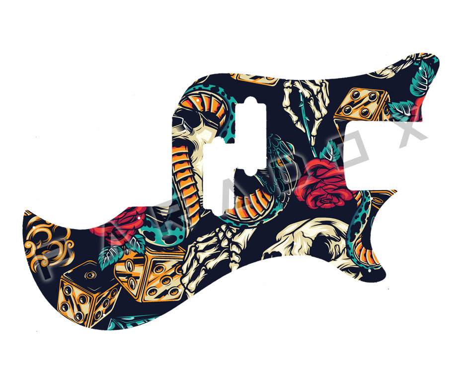 Custom Pickguard For 2021 - Present Made in America Dunable Thunderclapper Bass P-Bass/Humbucker