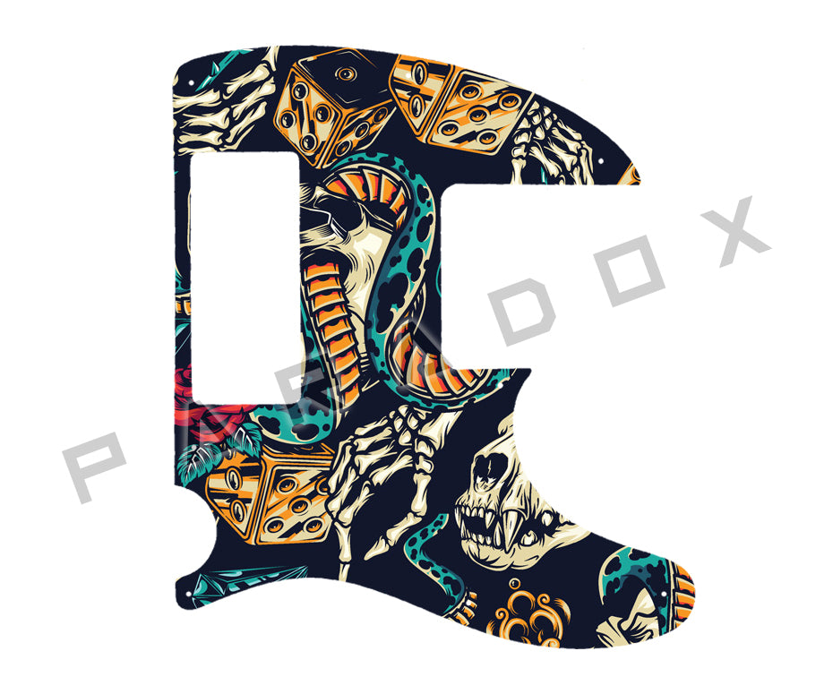 Custom Pickguard For 2013 - 2024 Made in Korea ESP LTD SCT-607B Stephen Carpenter Signature