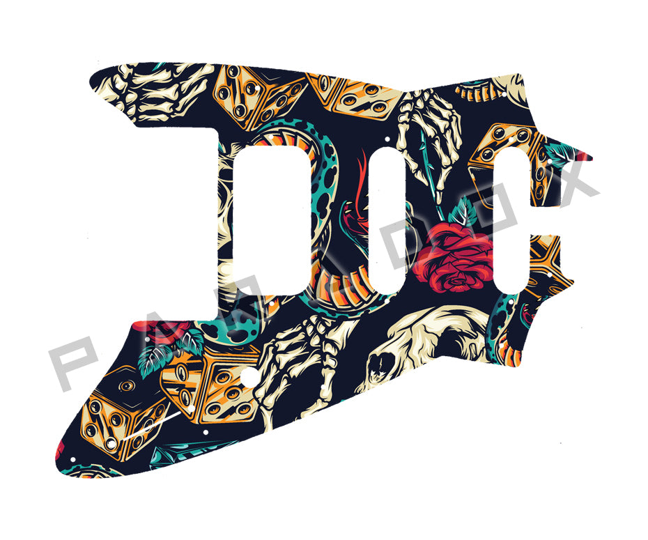 Custom Pickguard For 2086 Floyd Rose Discovery HSS
