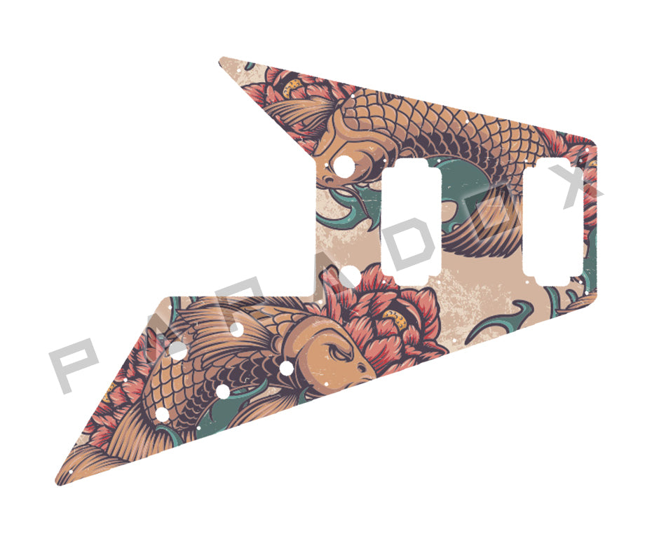 Custom Pickguard For 2021 - 2024 Made in America Gibson Flying V 70's Edition