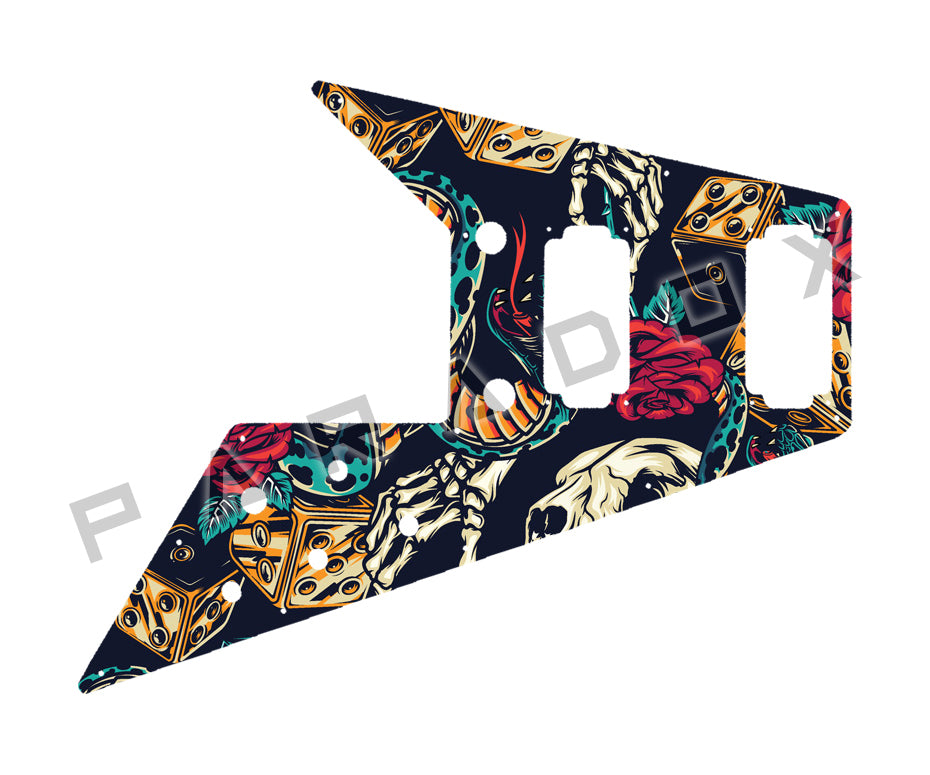 Custom Pickguard For 2021 - 2024 Made in America Gibson Flying V 70's Edition