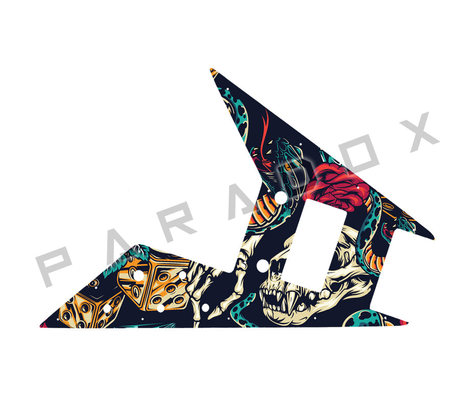 Custom Pickguard For 2016 Made In Korea Dean Michael Schenker Retro Flying V