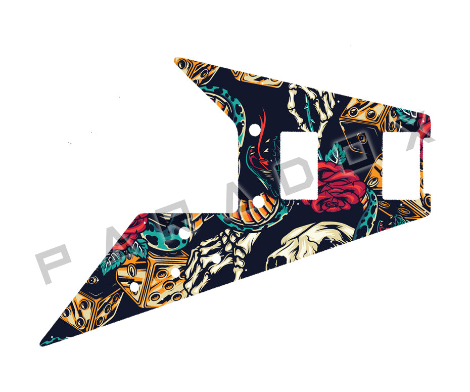 Custom Pickguard For 2019-2020 Made in China Epiphone Dave Rude Signature Flying V