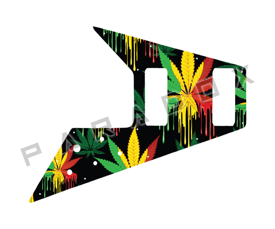 Custom Pickguard For 1998 Made in Korea Epiphone Flying V Bass