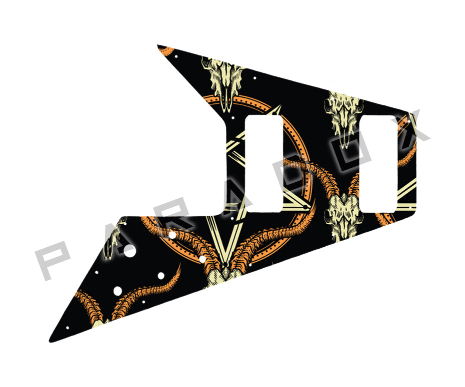 Custom Pickguard For 1998 Made in Korea Epiphone Flying V Bass