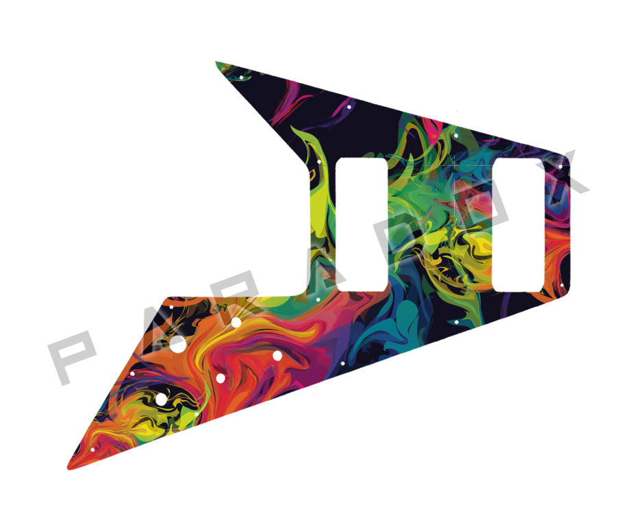Custom Pickguard For 1998 Made in Korea Epiphone Flying V Bass