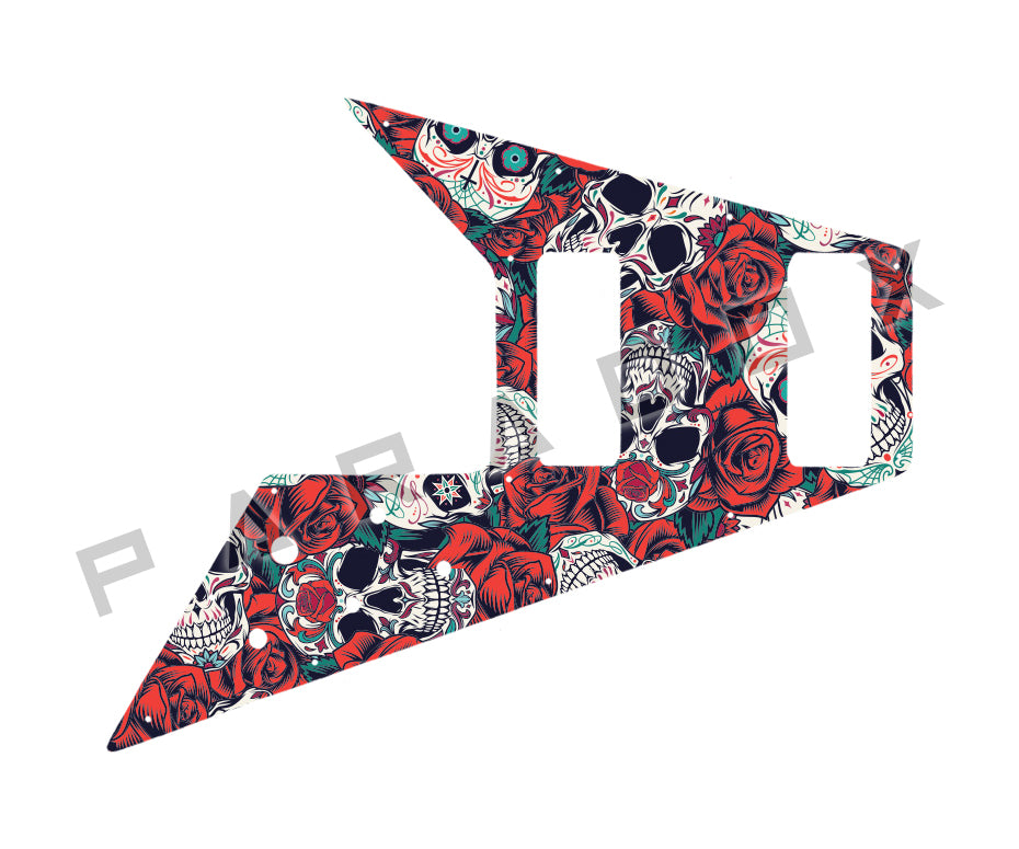 Custom Pickguard For 1998 Made in Korea Epiphone Flying V Bass