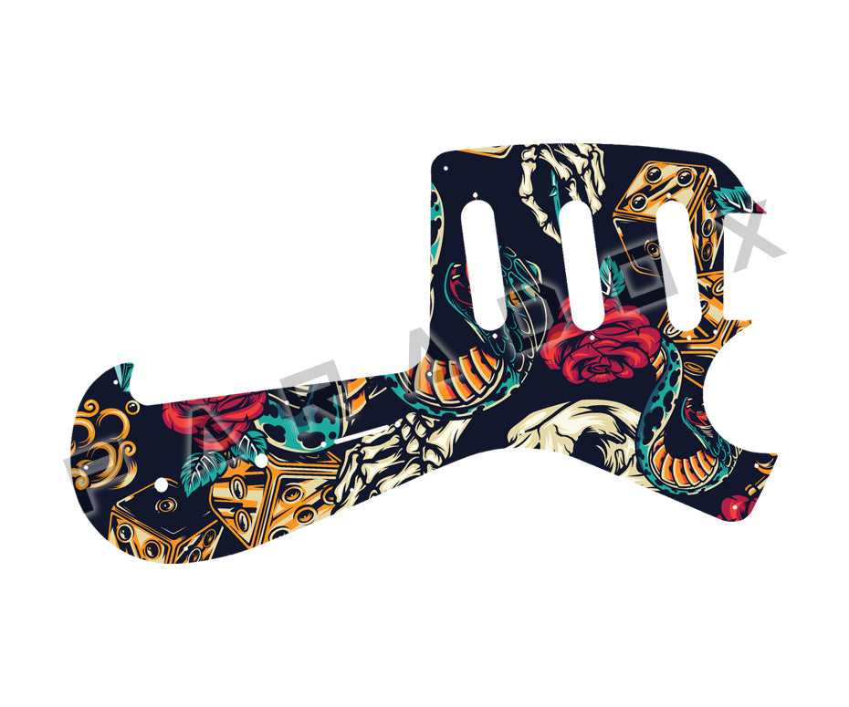 Custom Pickguard For 2011 - 2014 Made in China Ibanez FRM100-MST Paul Gilbert Signature Fireman