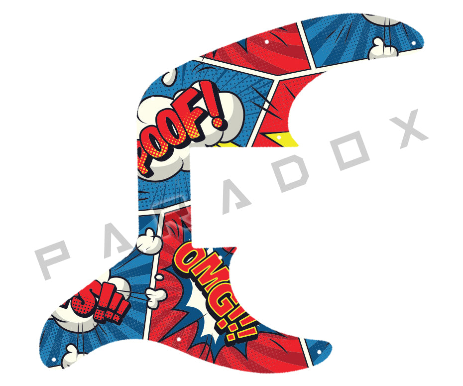 Custom Pickguard For 2016 - 2021 By Jackson X Series CBXNT V 5-String Concert Bass