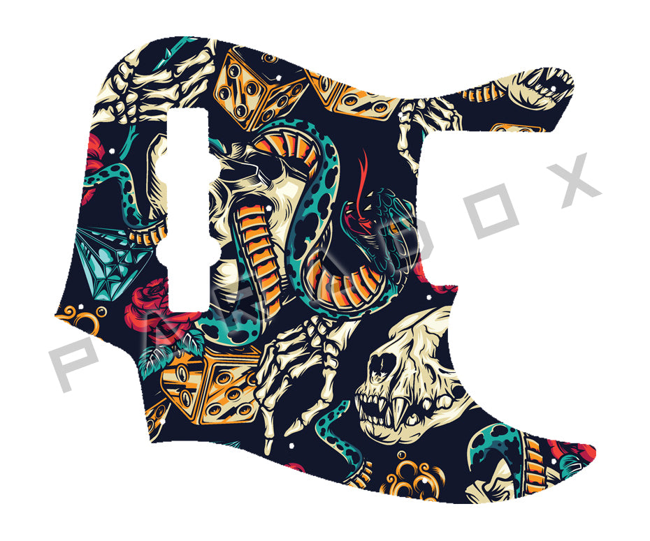Custom Pickguard For 2010-2012 Made in Japan Fender AJB-V Aerodyne Jazz Bass