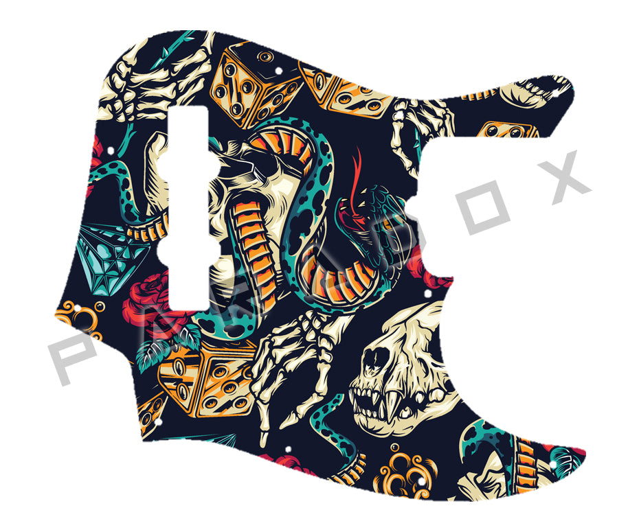 Custom Pickguard For 2017 - 2019 Made in America Fender American Professional Jazz Bass