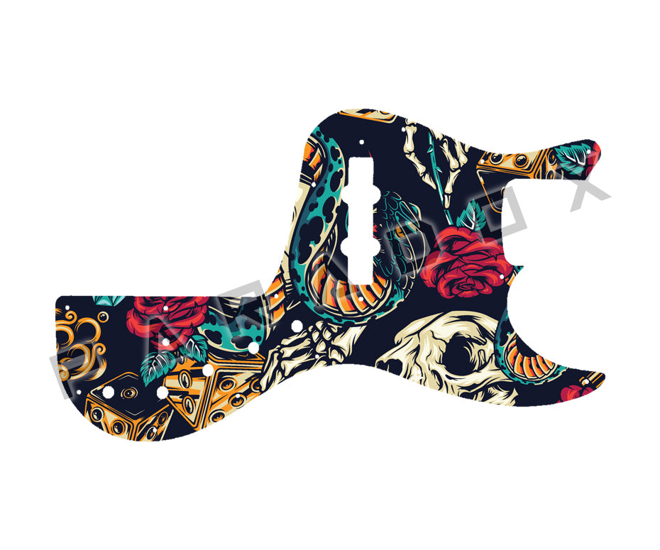 Custom Pickguard For 2012 Made in America Fender Jazz Bass Marcus Miller