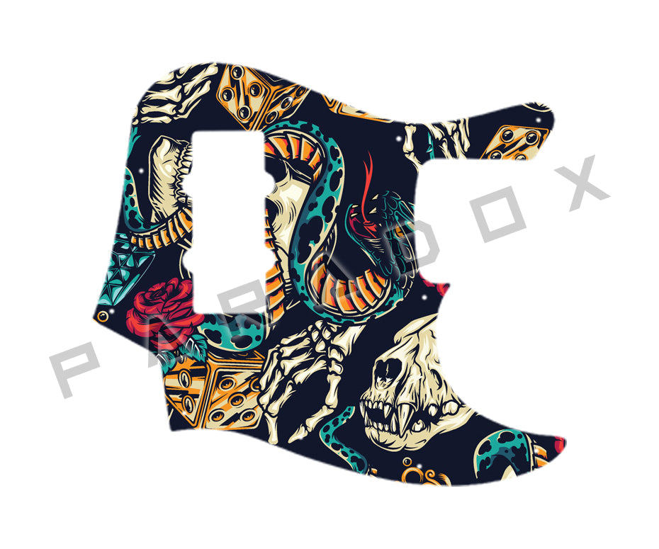 Custom Pickguard For 2012 - 2013 Made in China Fender Modern Player Jazz Bass