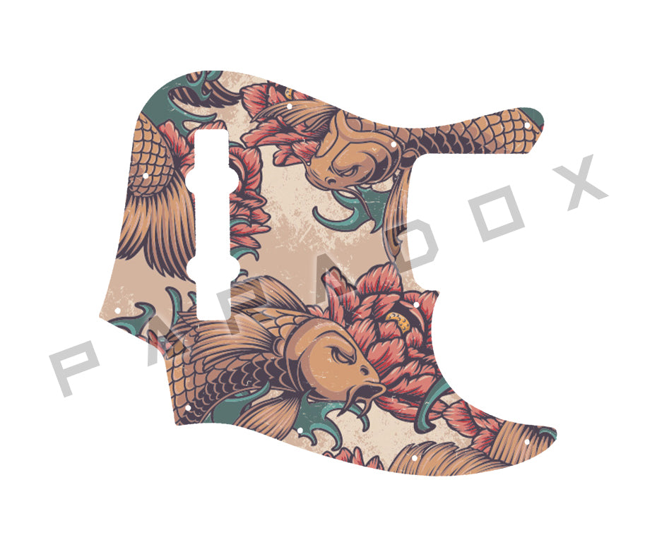Custom Pickguard For 2025 Made in Mexico Fender Player II Modified Active Jazz Bass V