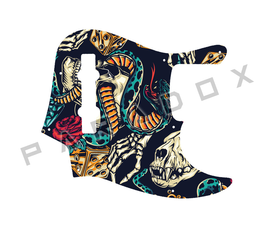Custom Pickguard For 2025 Made in Mexico Fender Player II Modified Active Jazz Bass V