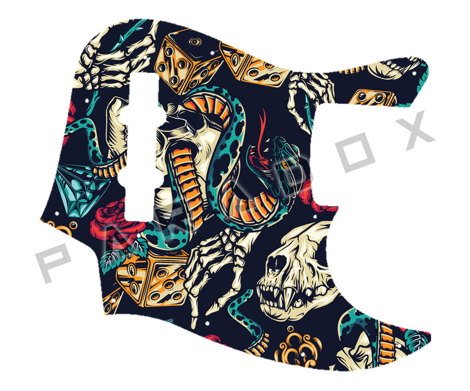 Custom Pickguard For 1982 - 2015 Made in Japan Fender JB-62 Jazz Bass Reissue MIJ
