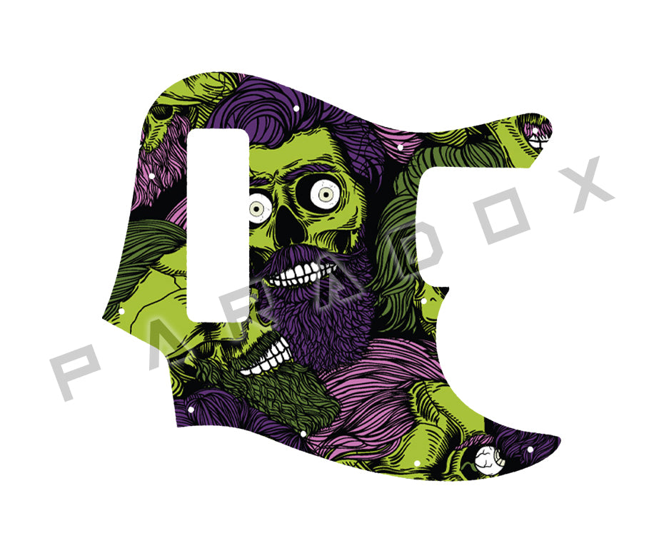 Custom Pickguard For 2018 - 2025 Made in Indonesia Squier Contemporary Active Jazz Bass HH 4-string
