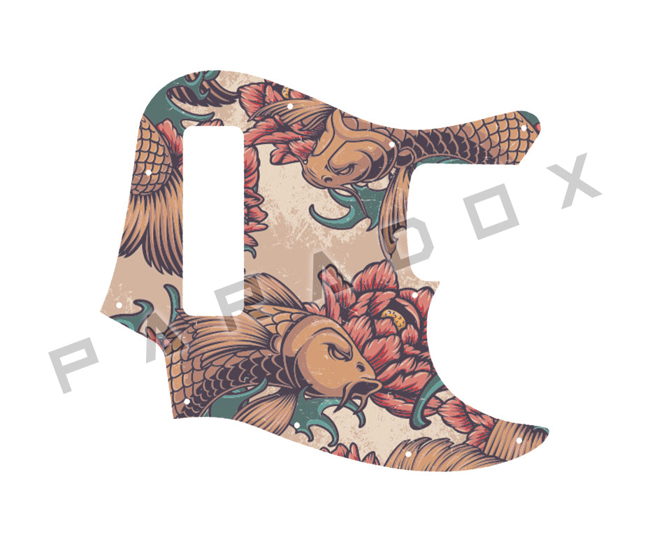 Custom Pickguard For 2018 - 2025 Made in Indonesia Squier Contemporary Active Jazz Bass HH 4-string
