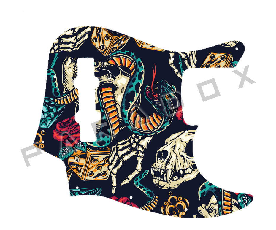 Custom Pickguard For 2019 - 2024 Made in Indonesia Squier Classic Vibe 60's Jazz Bass