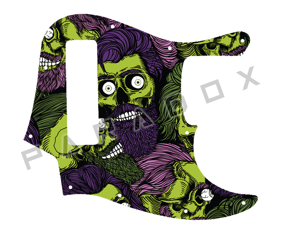 Custom Pickguard For 2018 - 2024 Made in China Squier By Fender Contemporary Active Jazz Bass HH V 5-string