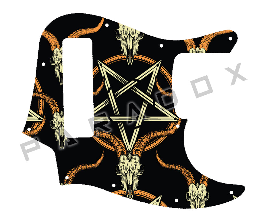Custom Pickguard For 2018 - 2024 Made in China Squier By Fender Contemporary Active Jazz Bass HH V 5-string