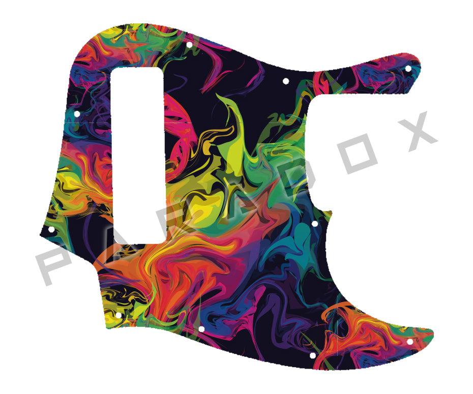 Custom Pickguard For 2018 - 2024 Made in China Squier By Fender Contemporary Active Jazz Bass HH V 5-string