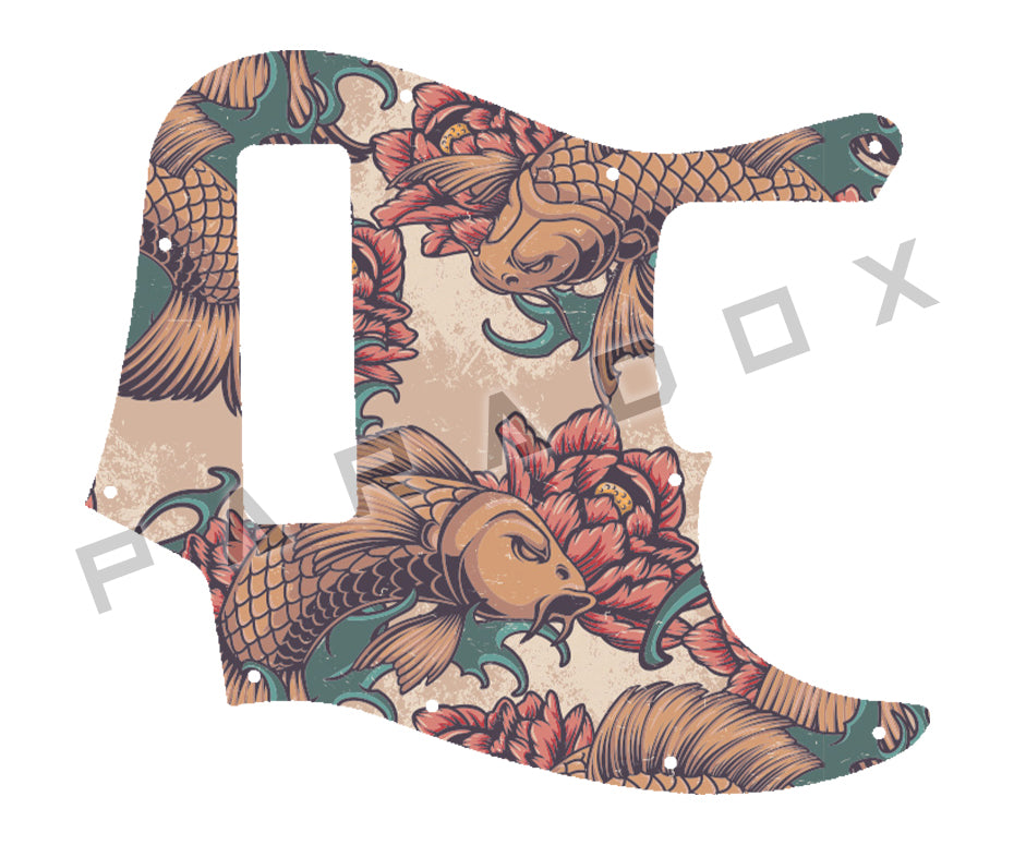 Custom Pickguard For 2018 - 2024 Made in China Squier By Fender Contemporary Active Jazz Bass HH V 5-string