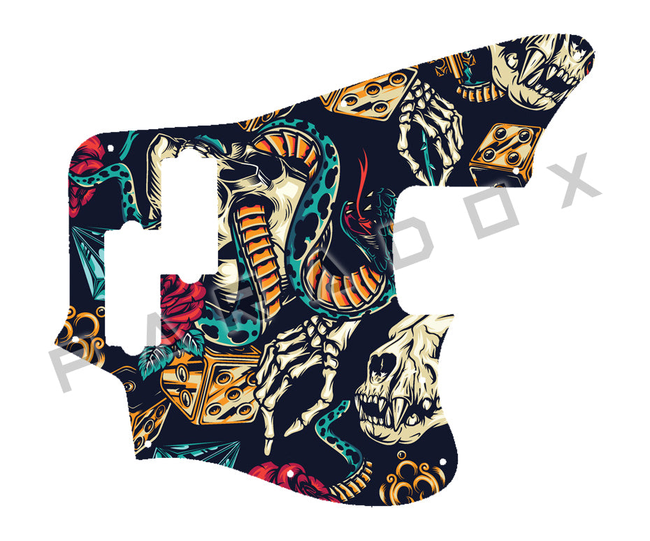 Custom Pickguard For 2018-2024 Made in Mexico By Fender Player Jaguar Bass 4-String