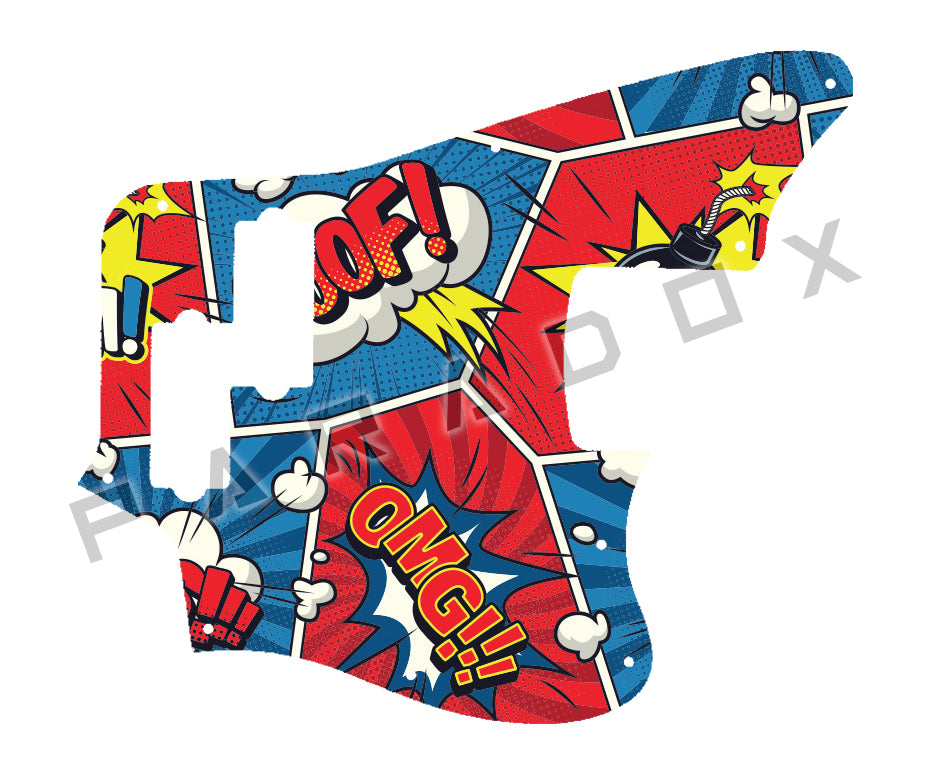 Custom Pickguard For 2020 - 2024 Made in Indonesia Squier By Fender Classic Vibe Jaguar Bass 4-string