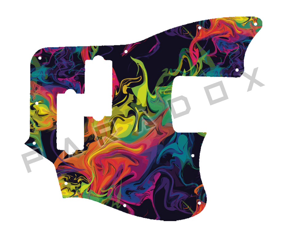 Custom Pickguard For 2012 - 2018 Made in China Squier Vintage Modified Jaguar Bass Special SS
