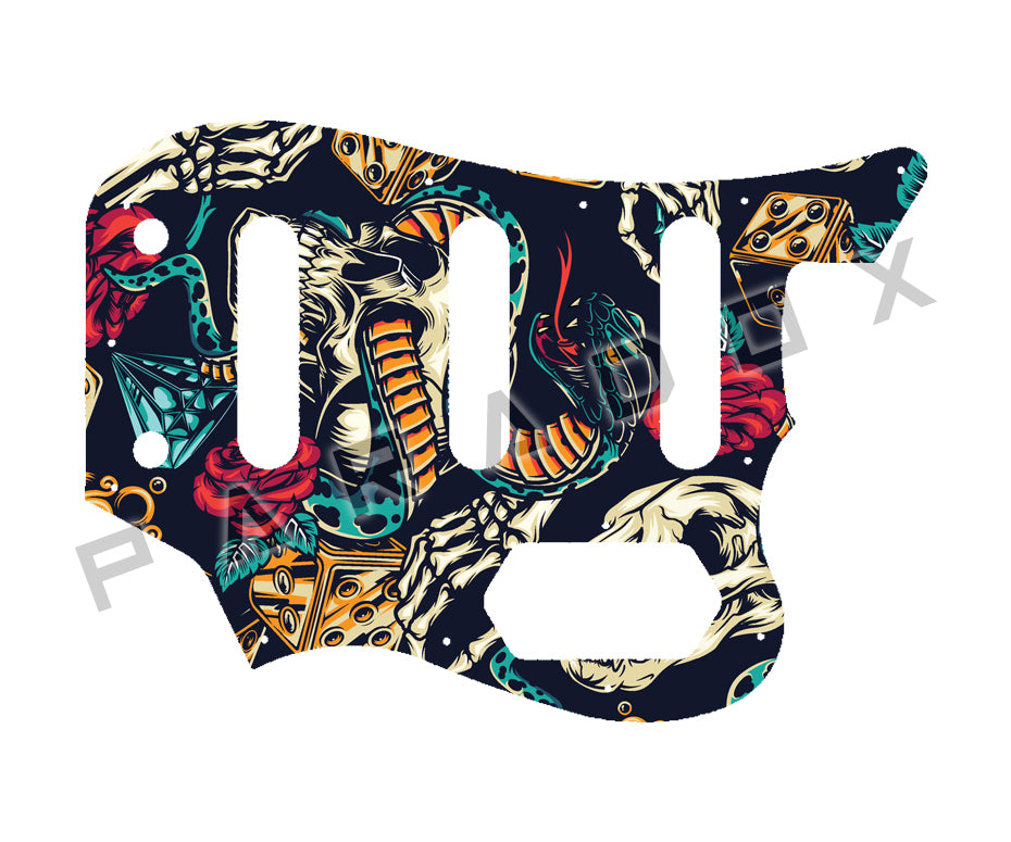 Custom Pickguard For 2019-2024 Made in Indonesia Squier by Fender Classic Vibe Bass VI