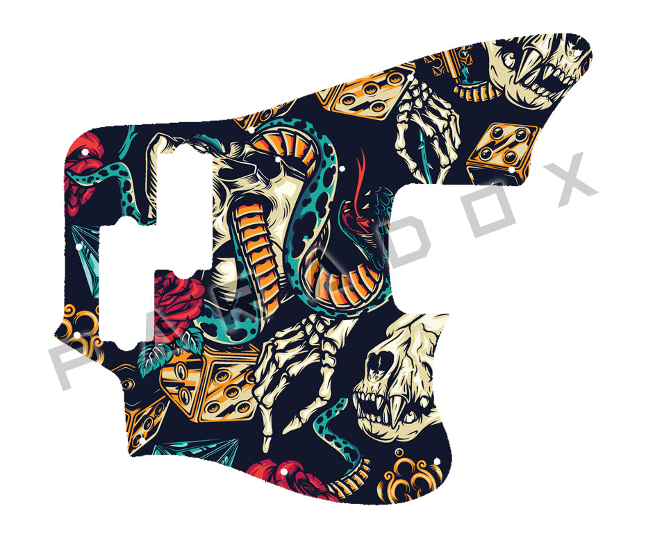 Custom Pickguard For 2011- 2018 Made in Indonesia Squier Vintage Modified Jaguar Bass Special HB