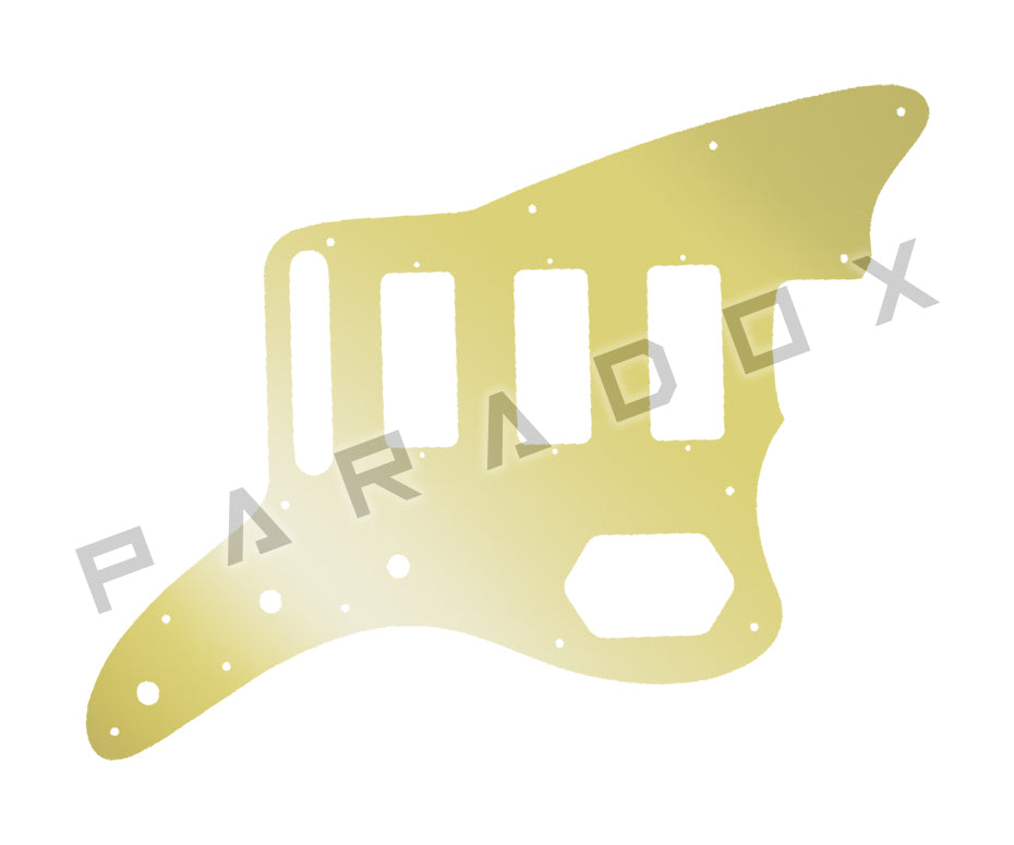 Custom Pickguard For 2023-2024 Made in Mexico Fender Gold Foil Jazzmaster