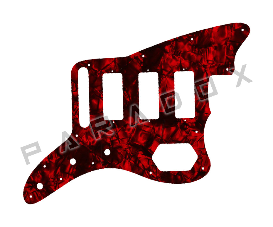 Custom Pickguard For 2023-2024 Made in Mexico Fender Gold Foil Jazzmaster