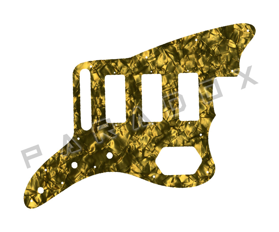 Custom Pickguard For 2023-2024 Made in Mexico Fender Gold Foil Jazzmaster
