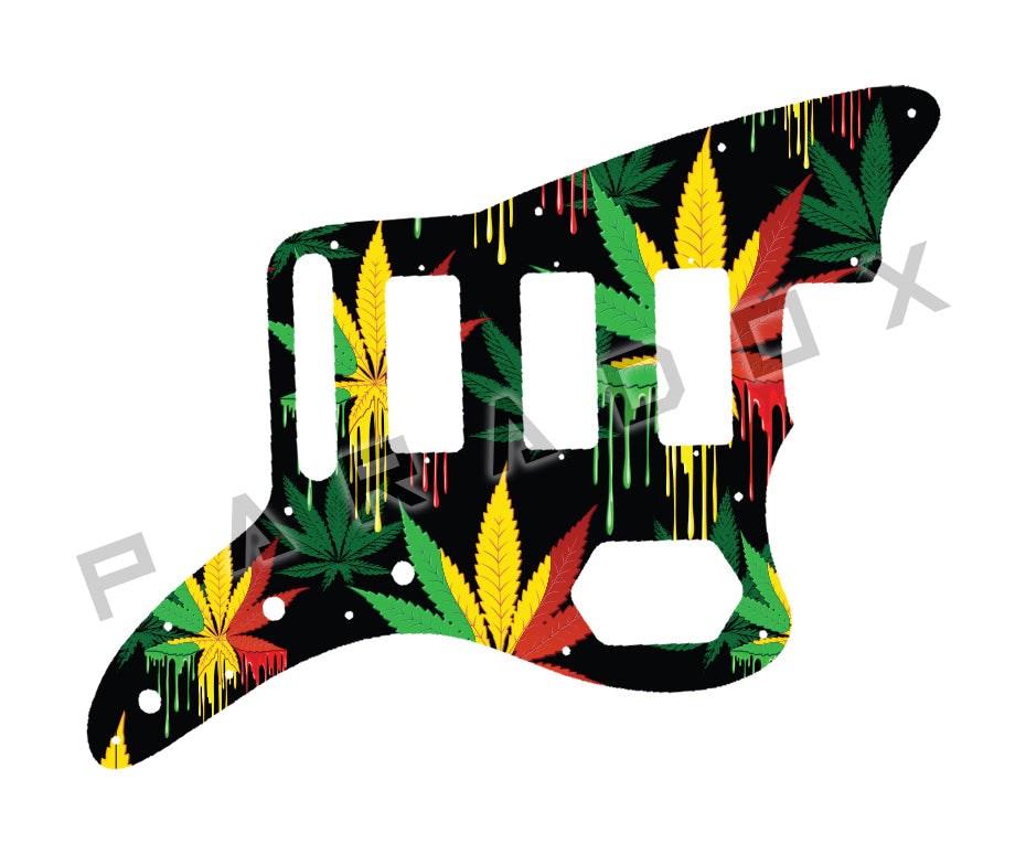 Custom Pickguard For 2023-2024 Made in Mexico Fender Gold Foil Jazzmaster