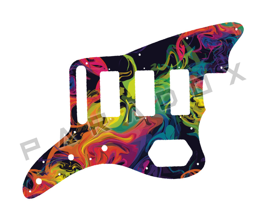 Custom Pickguard For 2023-2024 Made in Mexico Fender Gold Foil Jazzmaster