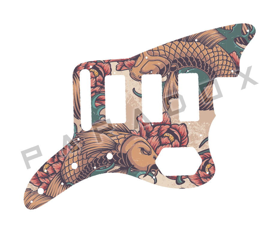 Custom Pickguard For 2023-2024 Made in Mexico Fender Gold Foil Jazzmaster