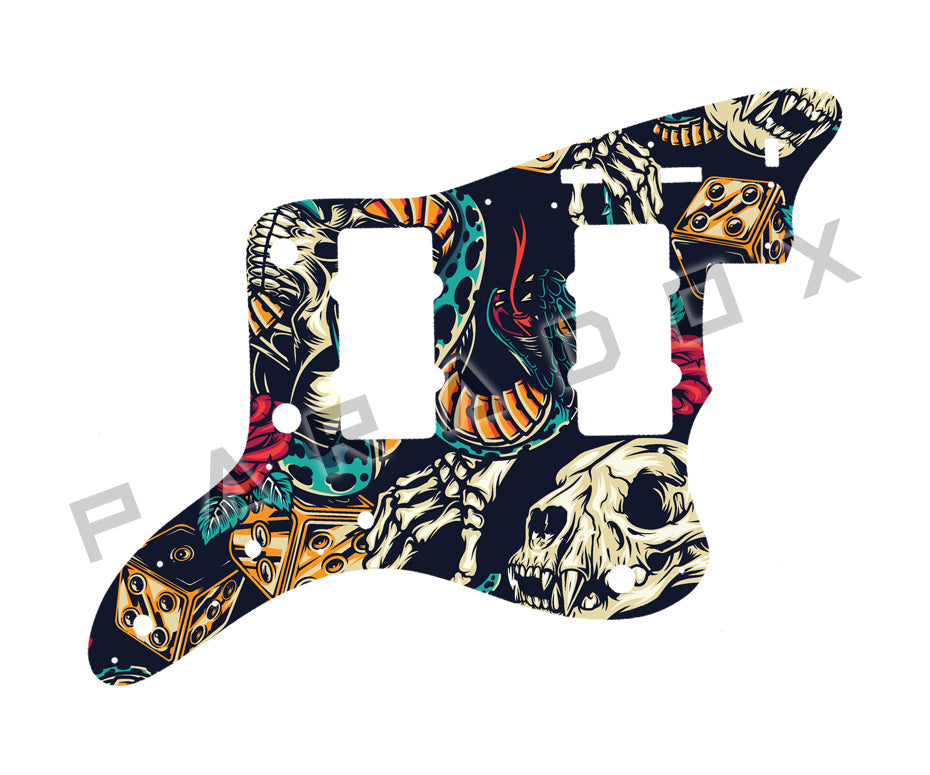 Custom Pickguard For 2011 Made in Japan Fender Hollow body JM/HO Offset Jazzmaster