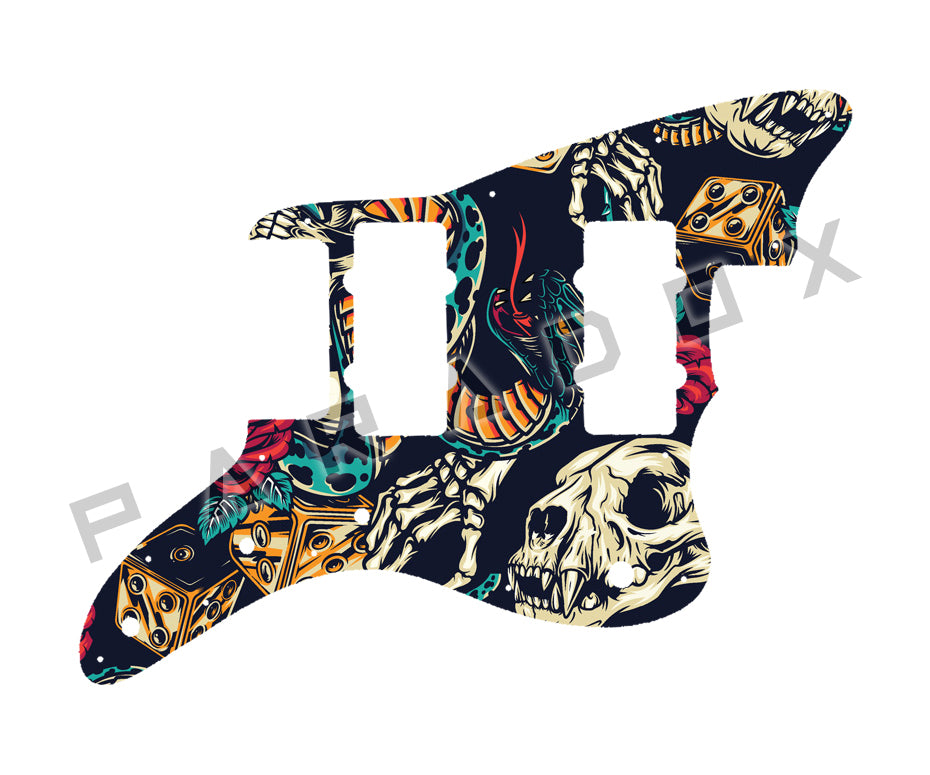 Custom Pickguard For 2023 - 2024 Made in China Squier by Fender Paranormal Jazzmaster XII 12 String
