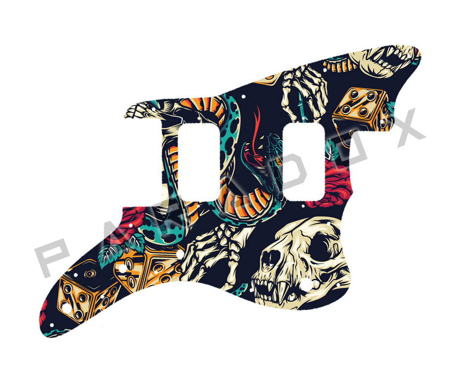 Custom Pickguard For 2021 - 2024 Made in China Squier by Fender Affinity Series Jazzmaster H-H