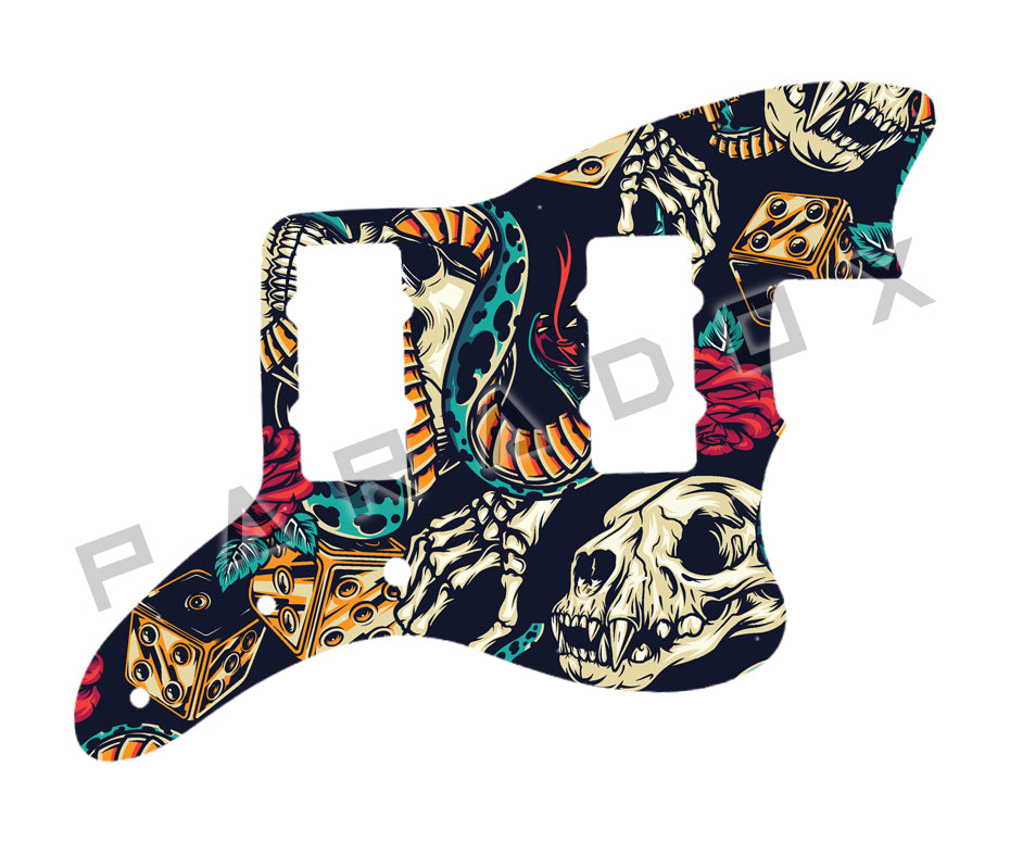 Custom Pickguard For 2010 - Present Made in Indonesia Squier Vintage Modified Baritone Jazzmaster